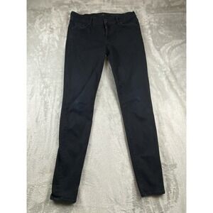 7 for All Mankind Jeans Women's THE SKINNY Stretch Slim Skinny Black 29(30x30.5)